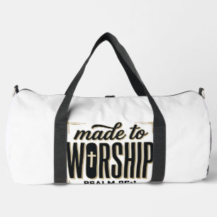 Sac De Sport Créé pour Adorer Psaume 95_1 Design Vintage Chréti