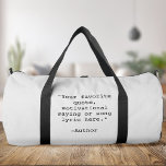 Sac De Sport Créez votre propre devis<br><div class="desc">Créez votre propre sac duffel personnalisé. Caractéristiques minimaliste typographie de machine à écrire.</div>