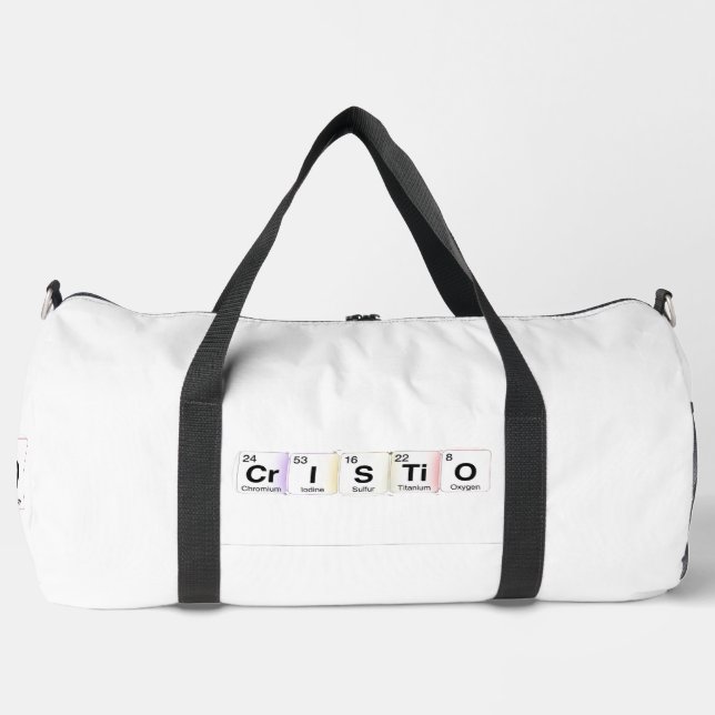 Sac De Sport Cristo Éléments Chimiques (Recto)