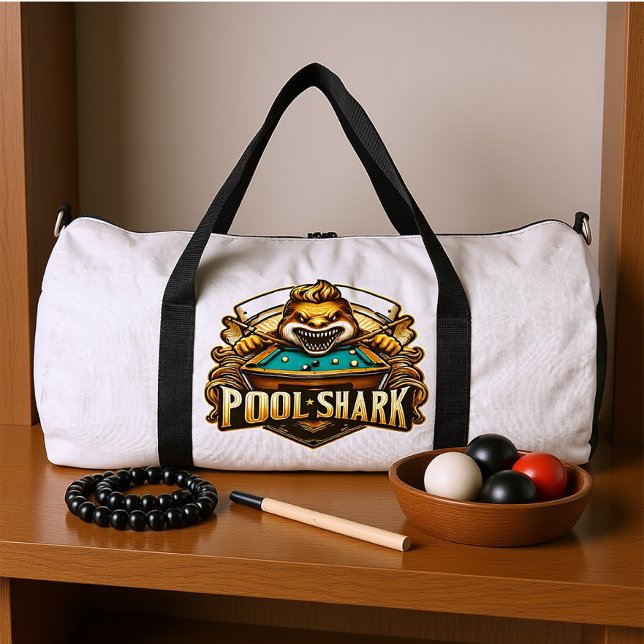 Sac De Sport Cue Master : logo de requin de billard (Créateur téléchargé)