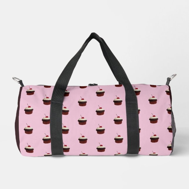 Sac De Sport Cupcake with Cherry On Top Pattern (Recto)