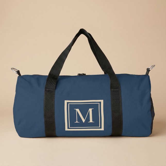 Sac De Sport Custom Blue & Vanilla Framed Monogram (Créateur téléchargé)