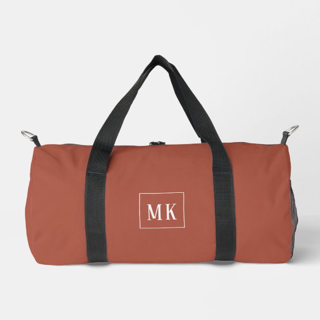 Sac De Sport Custom monogram, terracotta all over (Recto)