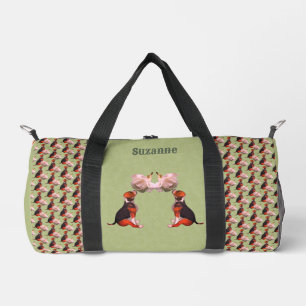 Sac De Sport Cute Beagle Chiot Blanc Rose Animal Personnalisé