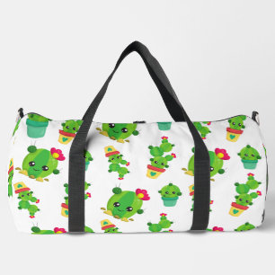 Sac De Sport Cute Cactus, Green Cactus, Motif Cactus