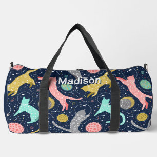 Sac De Sport Cute Céleste Mystical Space Chats Personnalisés
