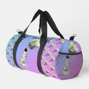 Sac De Sport Cute Dalmatien Chiot Rose Animal Personnalisé