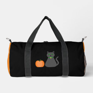 Sac De Sport Cute Halloween Chat et Citrouille