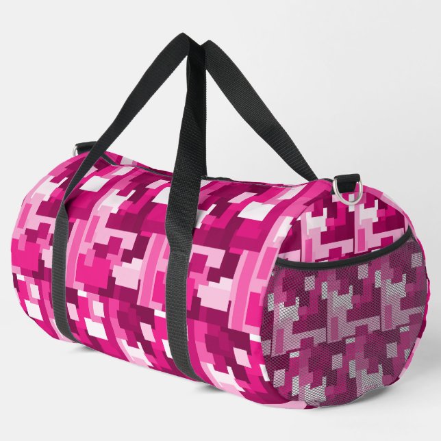 Sac De Sport Cute Hot Pink Digital Camo Pattern Girly (Coin droit)
