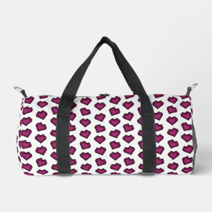 Sac De Sport Cute Magenta Dark Rose Gemstone motif de coeur