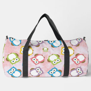 Sac De Sport Cute Owls, Owl Pattern, Colorful Owls, Baby Owls