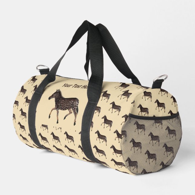 Sac De Sport Cute Polka Dot Zebra (Coin droit)