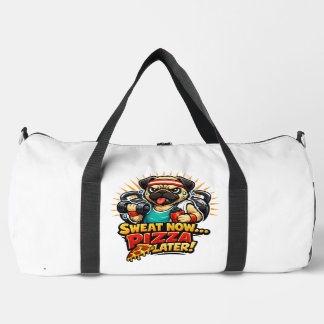 Sac De Sport Cute Workout Dog T-Shirt for Fitness & Pizza Lover