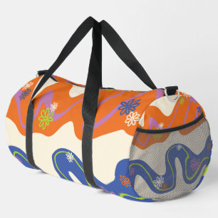 Sac De Sport Daisy Groove Bleu, orange, violet, vert et crème