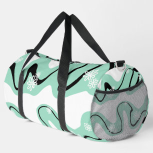 Sac De Sport Daisy Groove en vert, noir et blanc