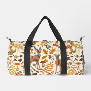 Sac De Sport Dans les bois / Cerf d'automne sur le blanc