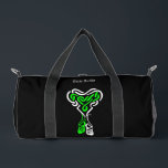 Sac De Sport Danse irlandaise personnalisée<br><div class="desc">Présentant notre sac de duffle haut de gamme conçu spécifiquement pour les danseurs irlandais, avec un design de noeud celtique intemporel. Ce sac spacieux et durable est parfait pour transporter tous vos essentiels de danse irlandaise, des chaussures douces aux chaussures dures et autres accessoires. Le classique motif de noeud celtique...</div>