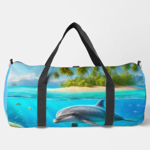 Sac De Sport Dauphin sous-marin coloré tropical/hawaïen