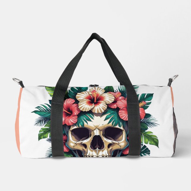 Sac De Sport Décay tropicale : Fleur et os (Recto)