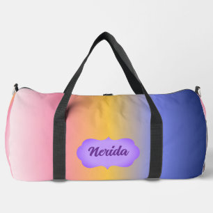 Sac De Sport Dégradé rose jaune bleu