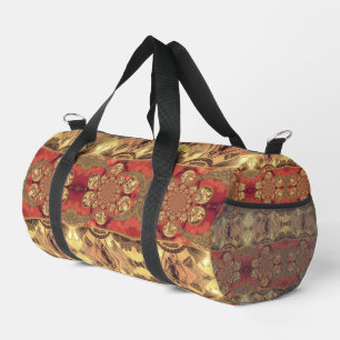 Sac De Sport Dernier Golden Red African Print Art Design