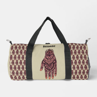 Sac De Sport Design d'art de tatouage à main rose Mehndi person