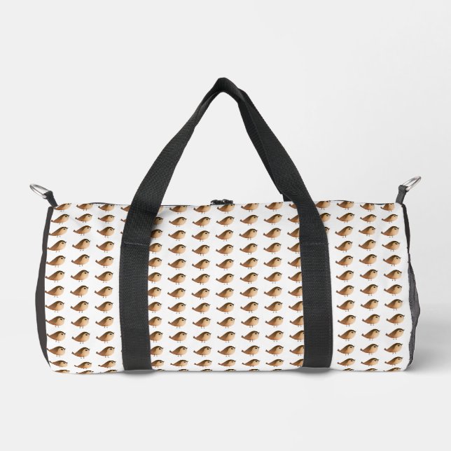 Sac De Sport Dessin animé d'oiseau moineau   (Recto)