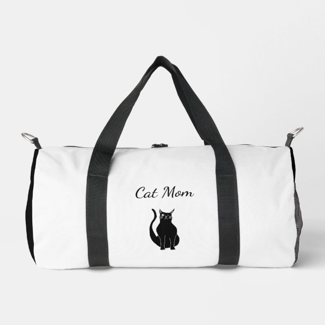 Sac De Sport Dessin de dessin de Kitty Cat Noir mignon Winking (Recto)