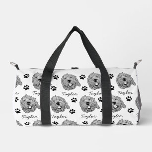 Sac De Sport Dessin personnalisé Goldendoodle Chien