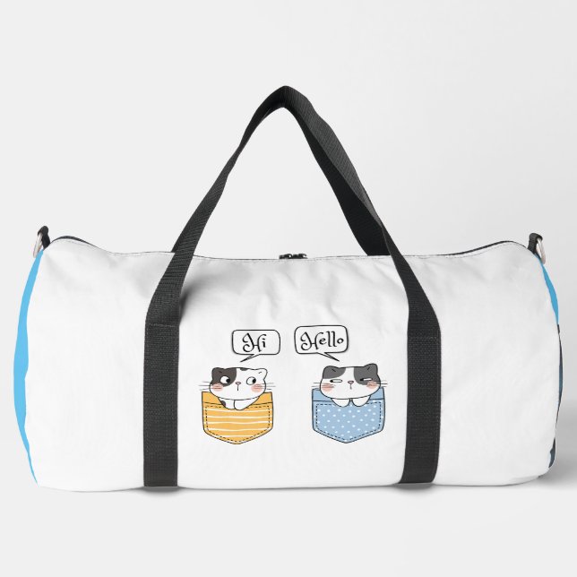 Sac De Sport deux chats (Recto)