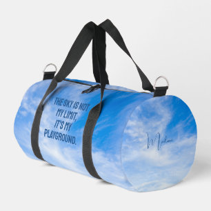 Sac De Sport Devis Sky de nom personnalisé