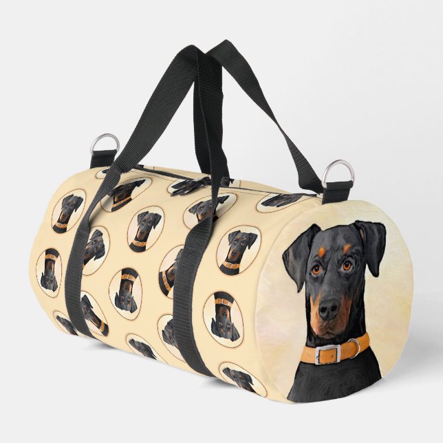 Sac De Sport Doberman Pinscher Peinture non découpée Art origin (Coin gauche)