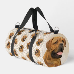 Sac De Sport Dogue de Bordeaux Peinture Artisanale Originale Ch