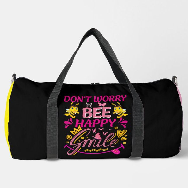 Sac De Sport Don't Worry Bee Happy Smile  (Recto)