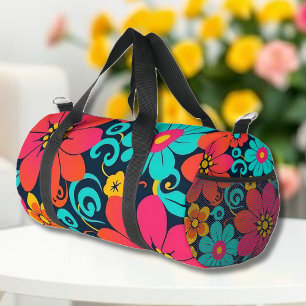 Sac De Sport Dopamine Décor Fleurs Retro Lumineuses -