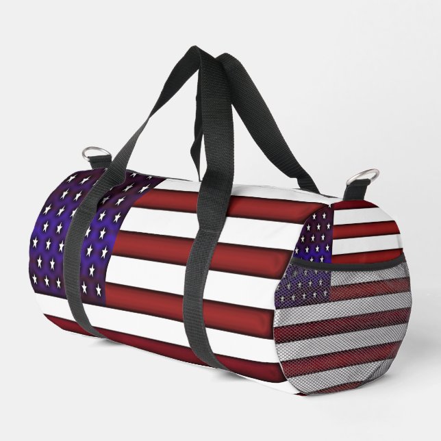 Sac De Sport Drapeau Américain Moderne Embossé Zippo Lighter (Coin droit)