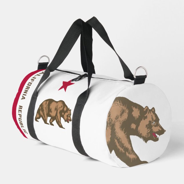 Sac De Sport Drapeau de Californie - Déconstruit (Coin gauche)