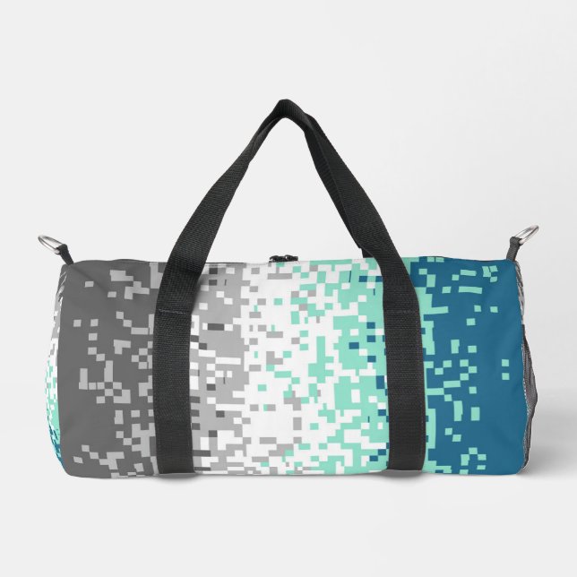 Sac De Sport Drapeau de fierté frayromantique abstrait pixelisé (Recto)