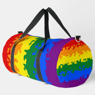 Sac De Sport Drapeau de fierté gay arc-en-ciel mosaïque abstrai
