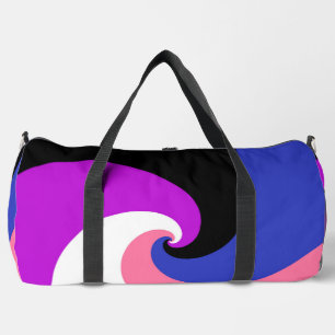 Sac De Sport Drapeau de fierté genderfluid abstrait en spirale 