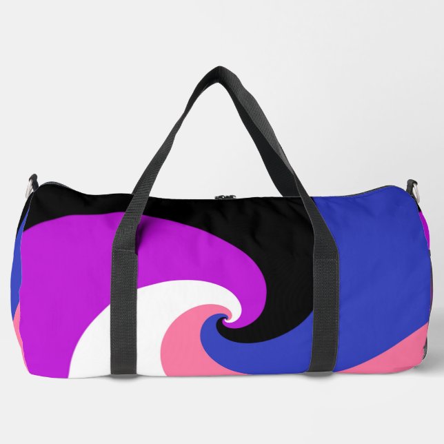 Sac De Sport Drapeau de fierté genderfluid abstrait en spirale  (Recto)