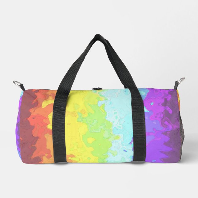 Sac De Sport Drapeau de fierté Neurogenre Abstrait BoHo Psychéd (Recto)