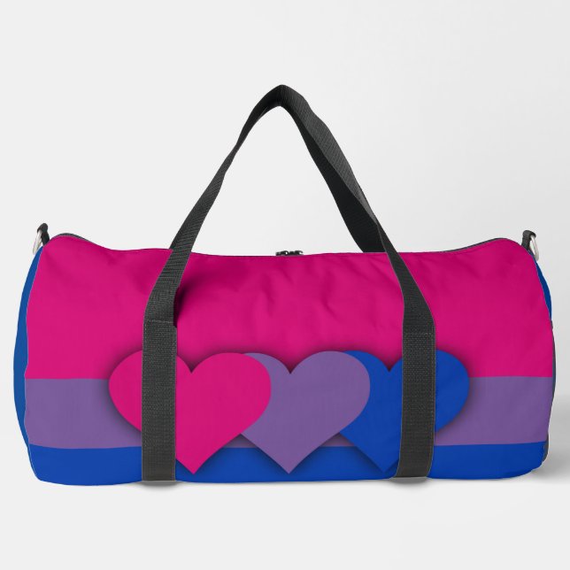 Sac De Sport Drapeau de la bisexualité (Recto)