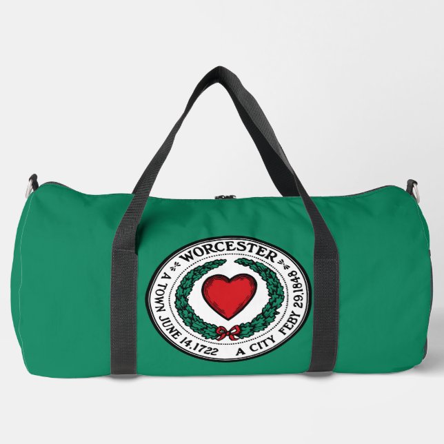 Sac De Sport Drapeau de Worcester, Massachusetts Charm (Recto)