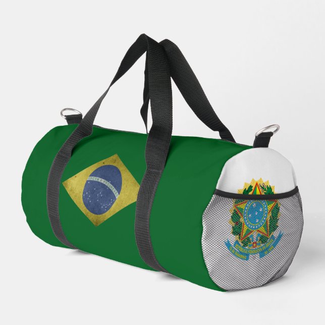Sac De Sport Drapeau et armoiries brésiliens (Coin droit)