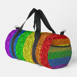 Sac De Sport Drapeau LGBT vibrante parties scintillant arc-en-c