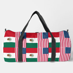 Sac De Sport Drapeaux mexicains et américains côte à côte