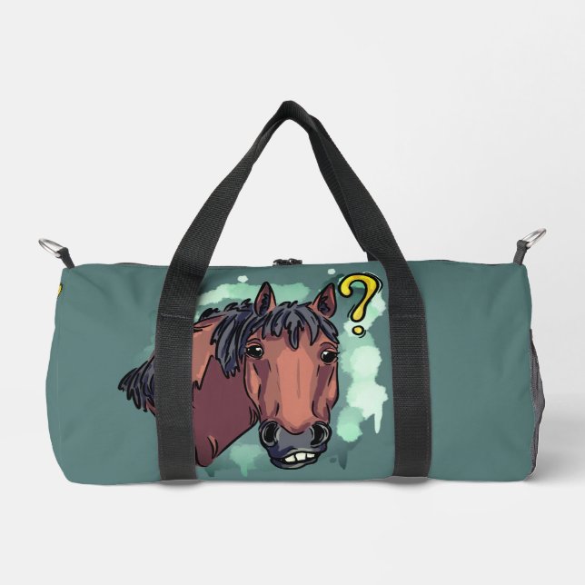 Sac De Sport Drôle cheval (Recto)