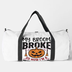 Sac De Sport Drôle de professeur d'Halloween Balai Cassa Vector