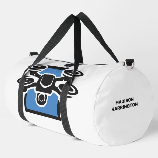 Sac De Sport Drone de nom personnalisé (Coin gauche)